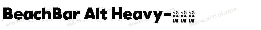 BeachBar Alt Heavy字体转换